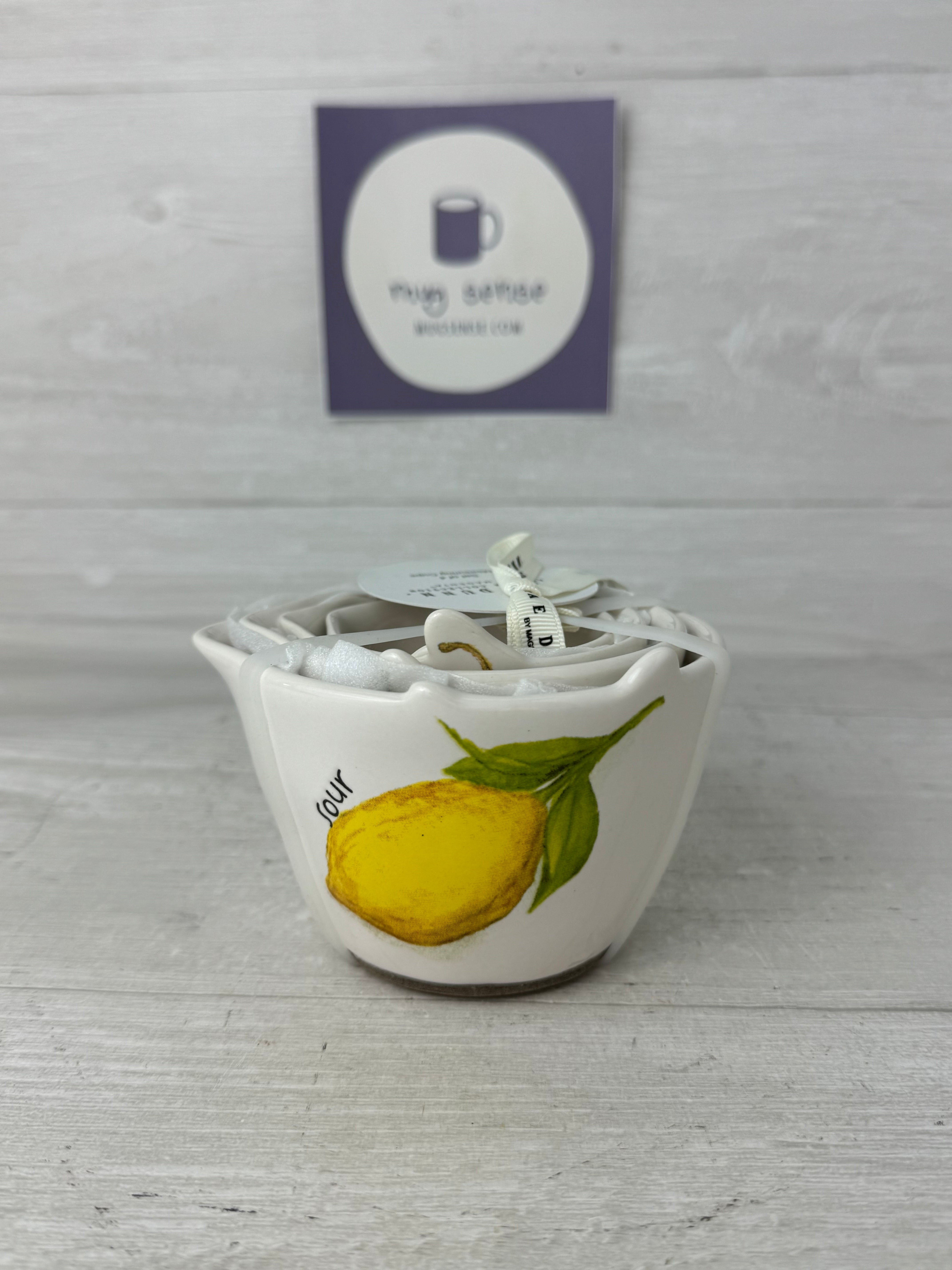 Rae Dunn outlets Lemon Measuring Cups- New Release