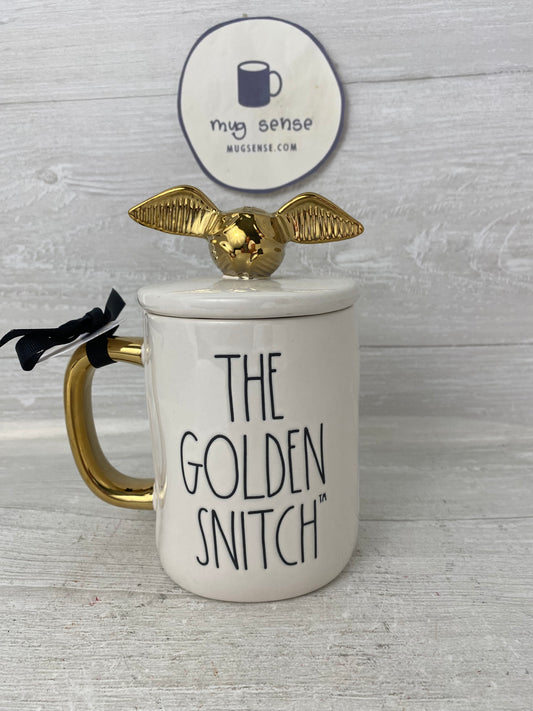 Rae Dunn Harry Potter The Golden Snitch Topper Mug