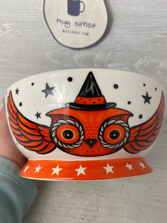 Johanna Parker Halloween Owl bowl
