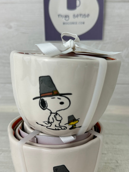 Rae Dunn Peanuts Thanksgiving Measuring Cup Set