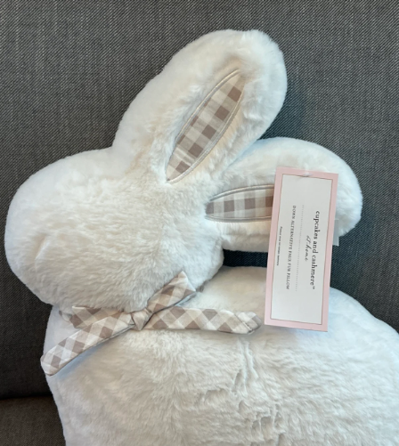 Cupcakes & Cashmere Bunny Pillow (White)
