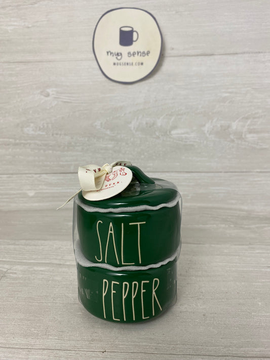 Rae Dunn Salt And Pepper Stacker (Green)