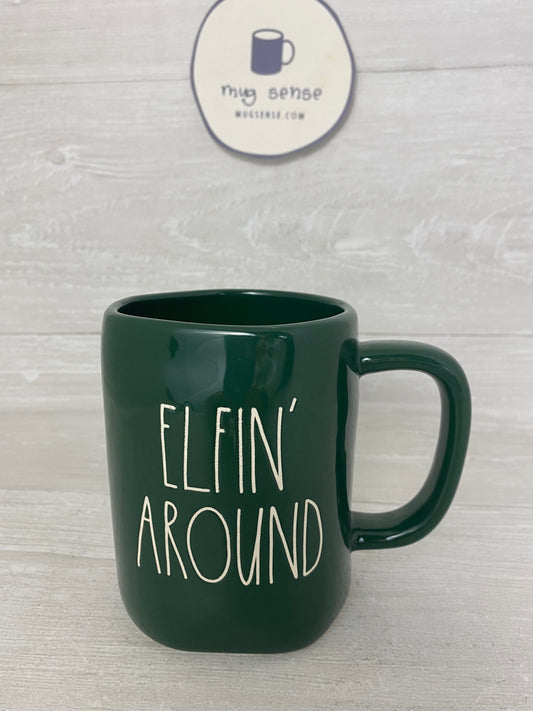 Rae Dunn Elfin' Around Mug