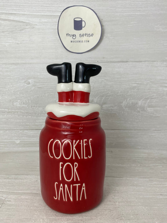 Rae Dunn Cookies For Santa Baby Topper Canister