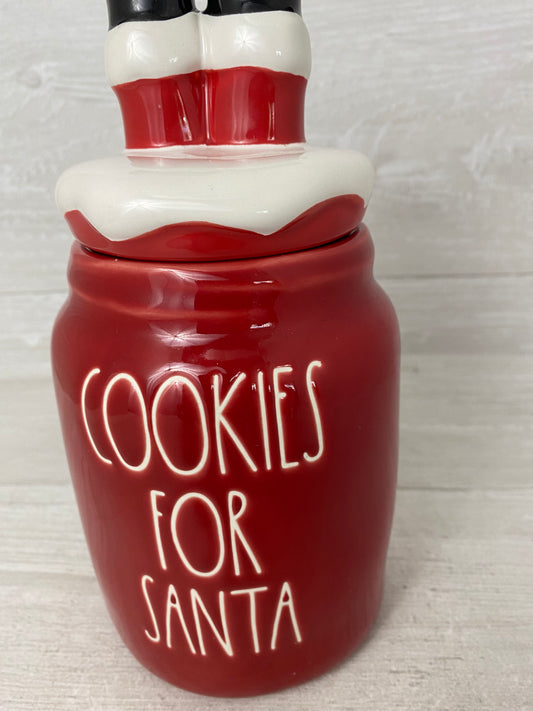 Rae Dunn Cookies For Santa Baby Topper Canister