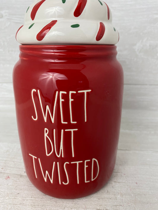 Rae Dunn Sweet But Twisted Topper Canister