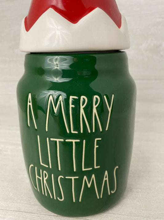 Rae Dunn A Merry Little Christmas Topper Canister