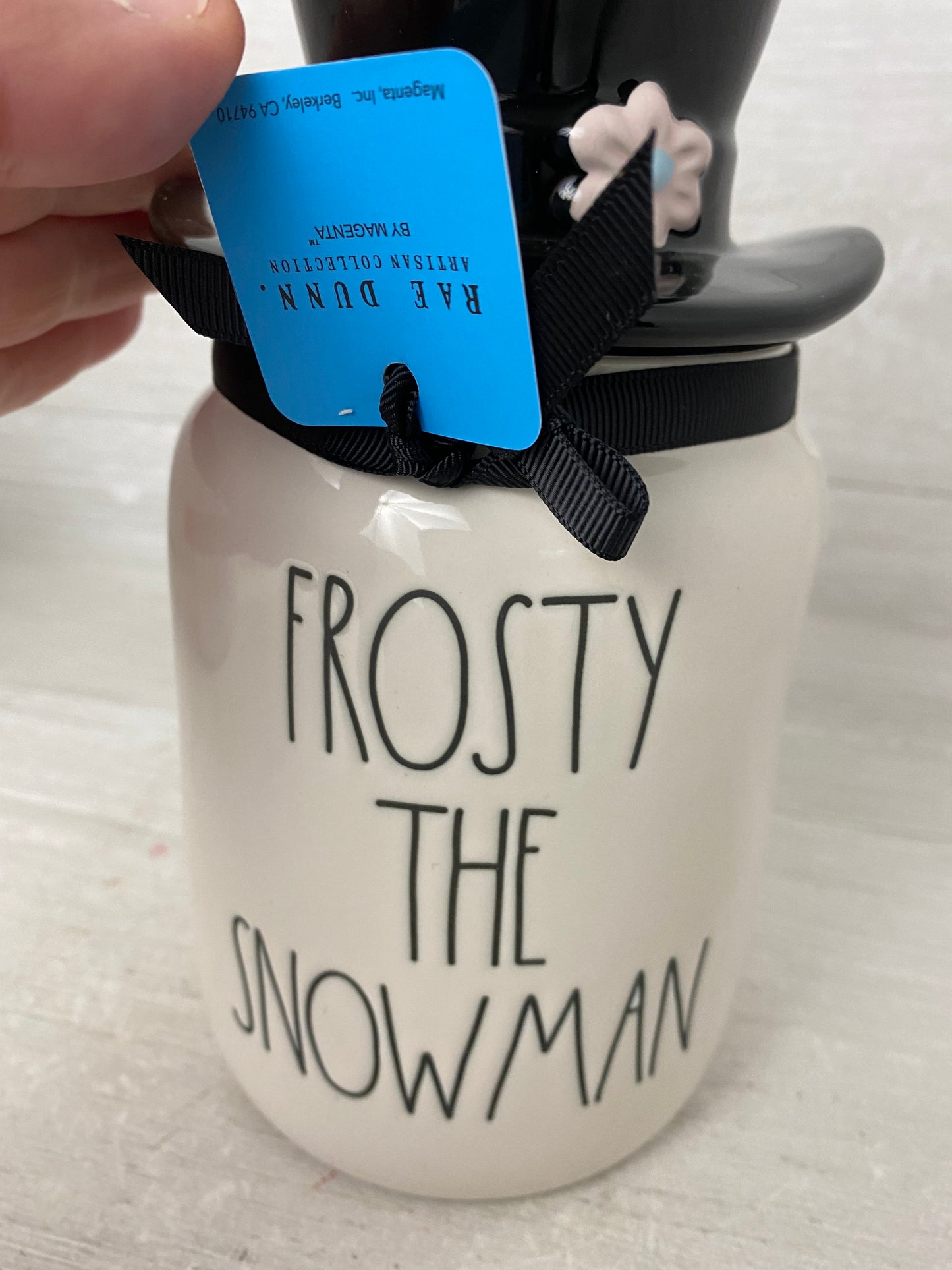 Rae Dunn Frosty The Snowman Canister Topper