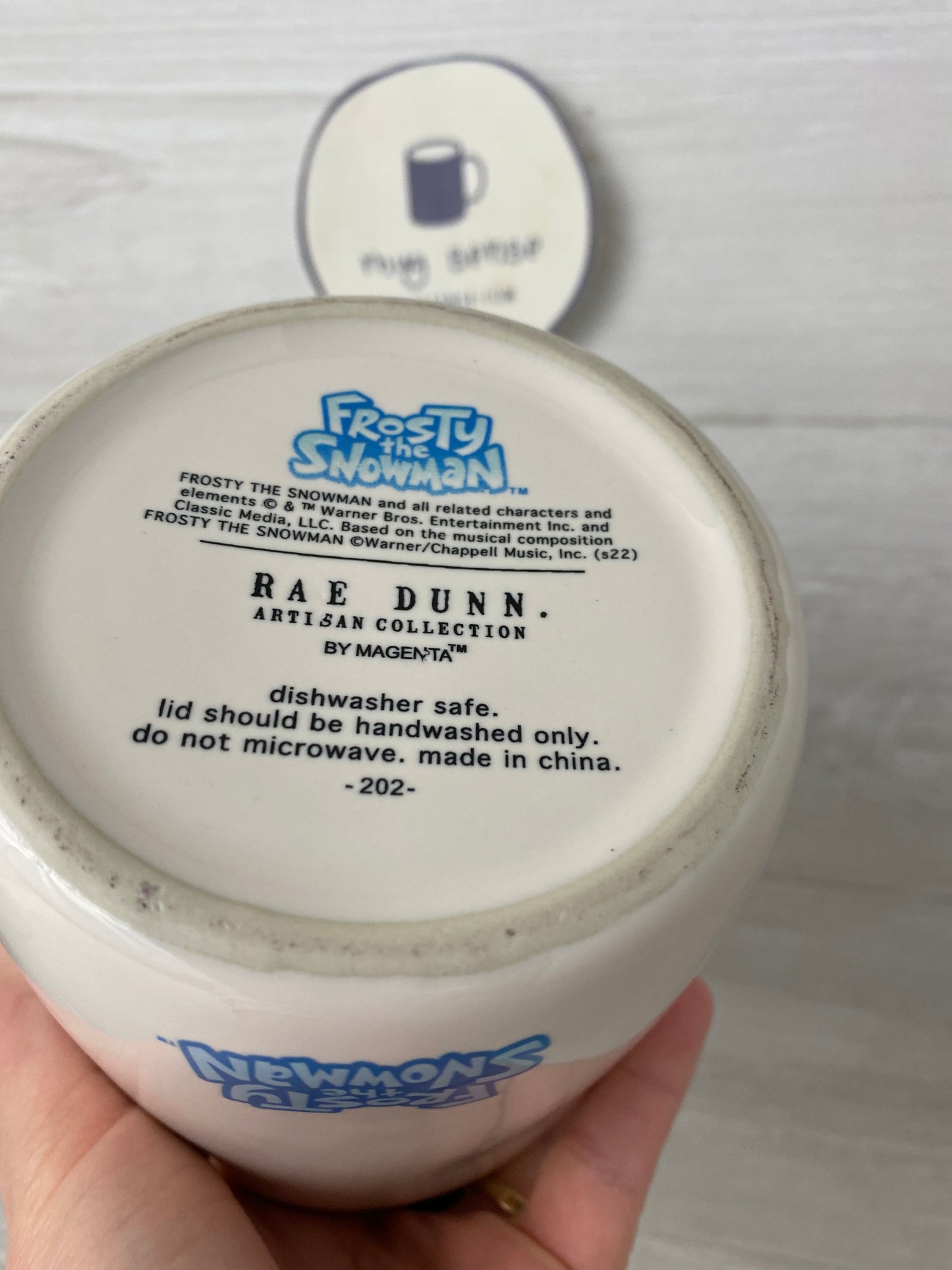 Rae Dunn Frosty The Snowman Canister Topper