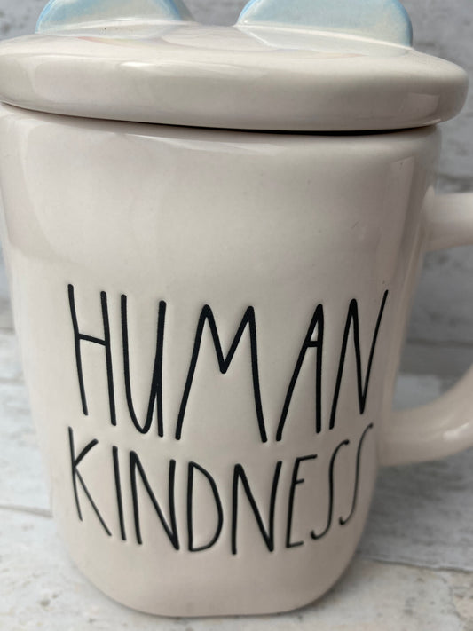 Rae Dunn Human Kindness Mug And Topper Set