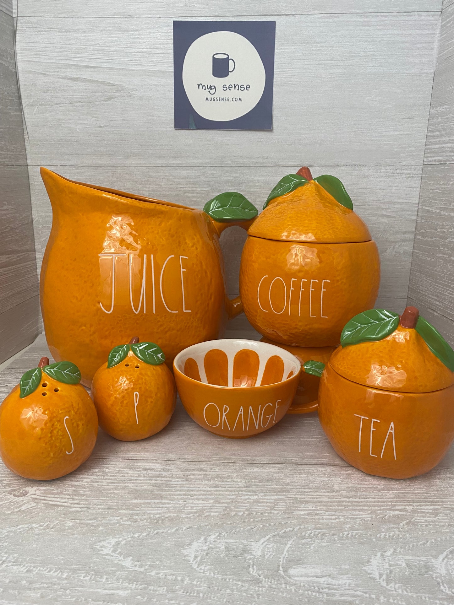 Rae Dunn Orange Coffee Canister