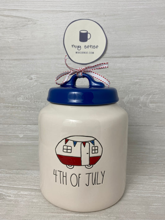 Rae Dunn 4th Of July Camper Canister