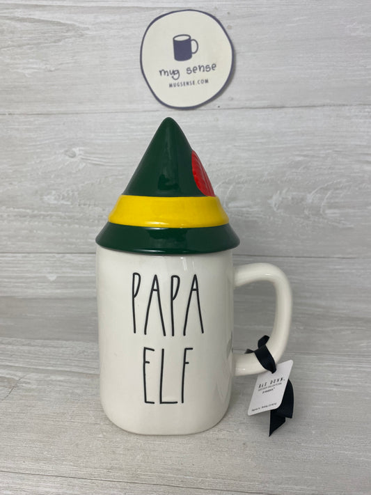 Rae Dunn Papa Elf Mug Topper