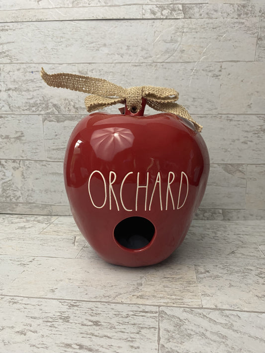 Rae Dunn Orchard Red Apple Birdhouse