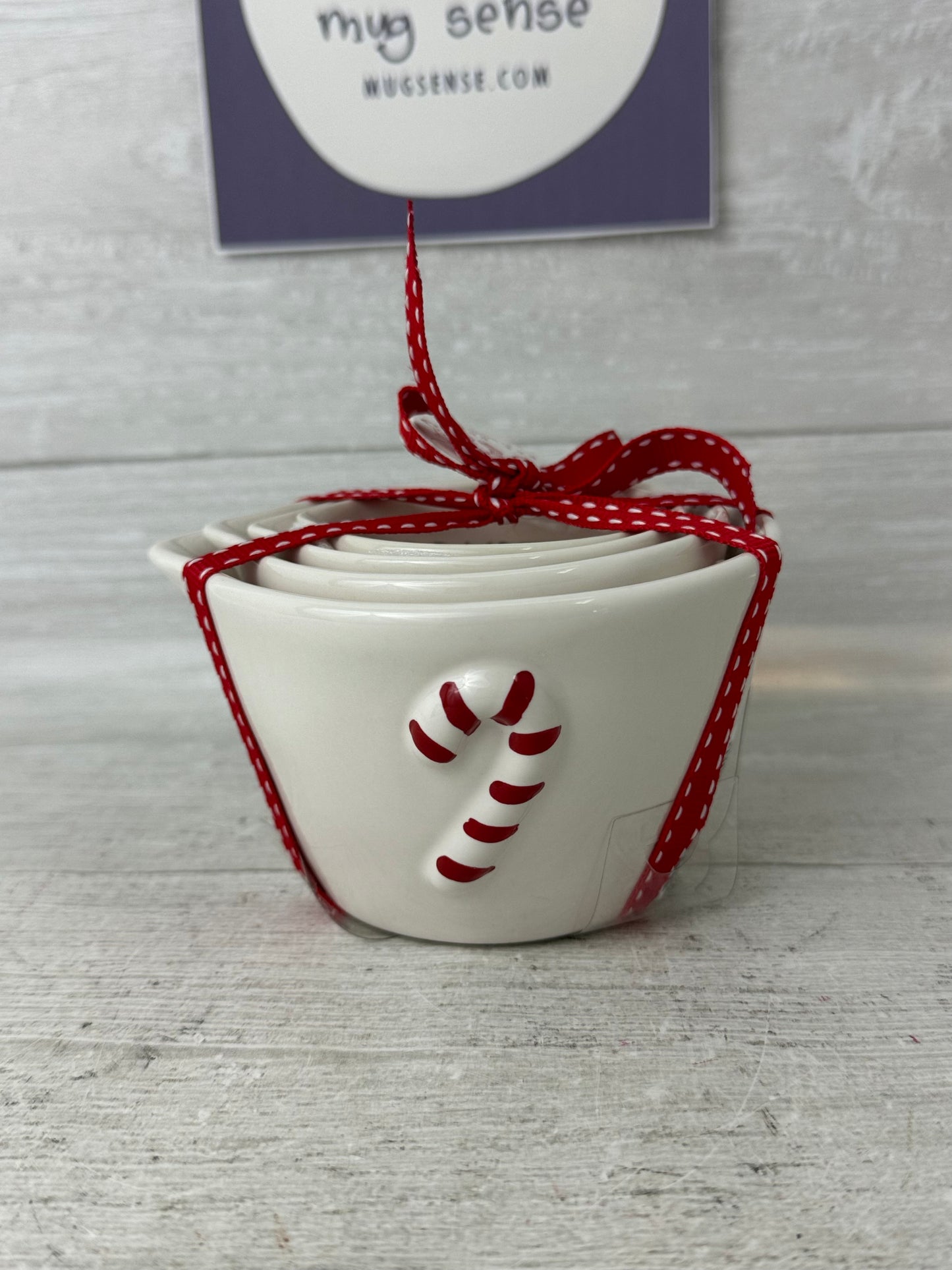 Rae Dunn Candy Cane Measuring Cups