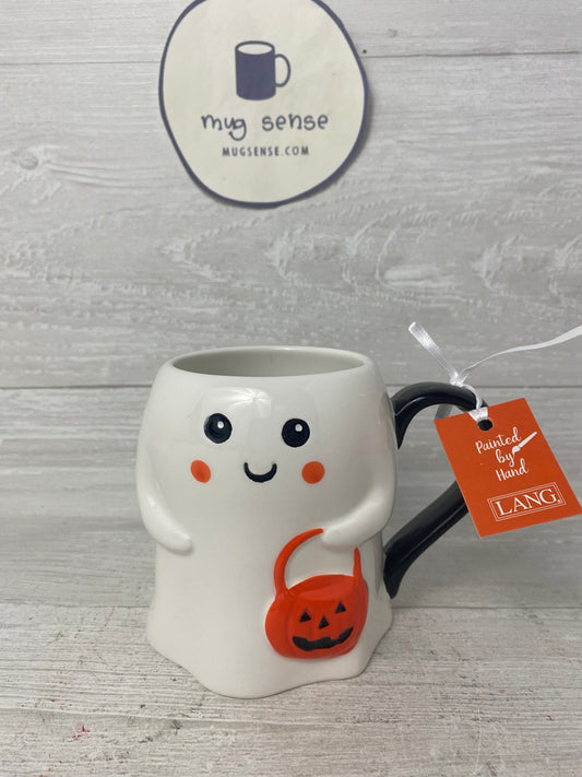 Lang Ghost with Pumpkin Mug