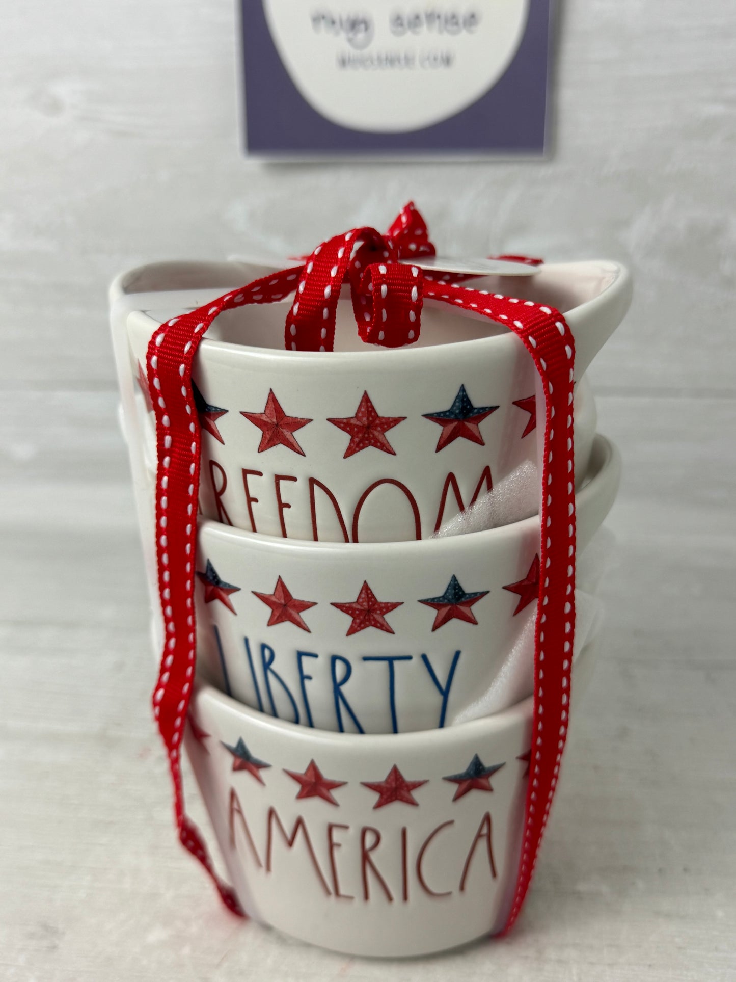 Rae Dunn Freedom, Liberty and America Bowls Set