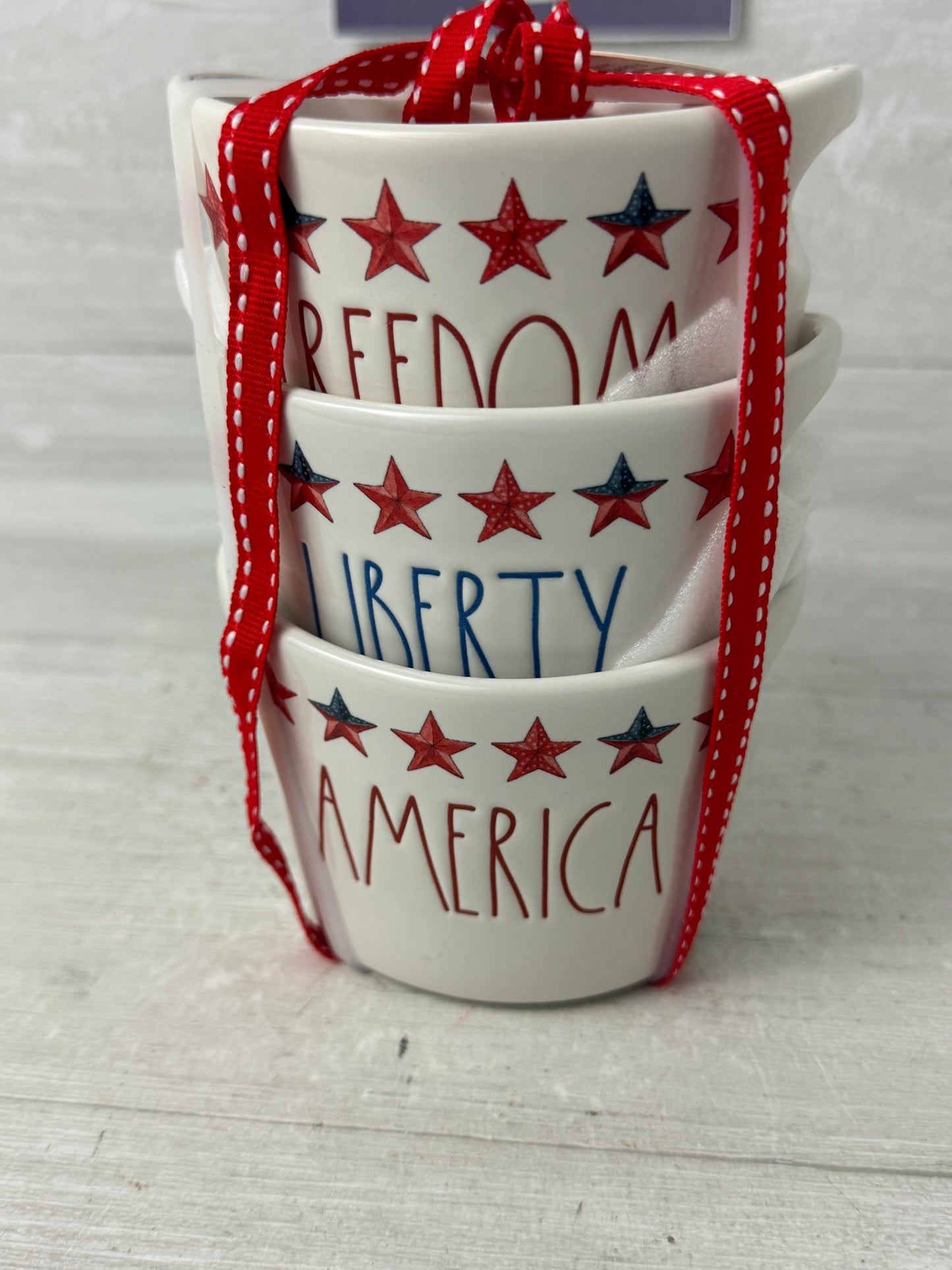 Rae Dunn Freedom, Liberty and America Bowls Set