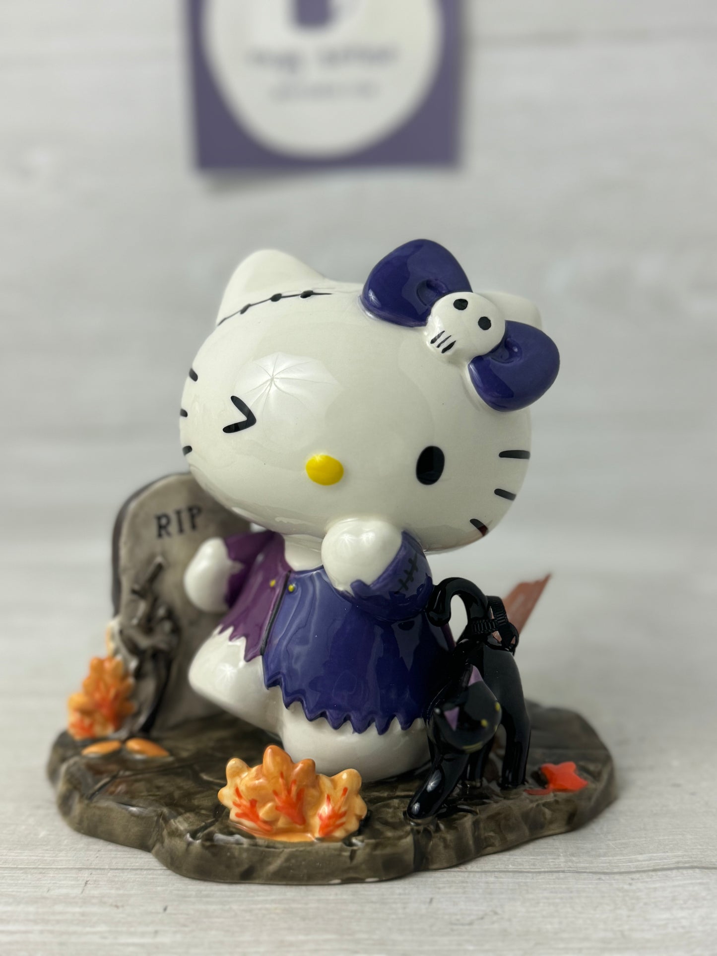 Blue Sky Hello Kitty Graveyard Zombie Figurine