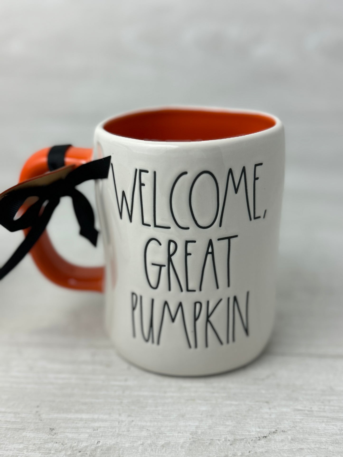 Rae Dunn Peanuts Welcome Great Pumpkin Mug