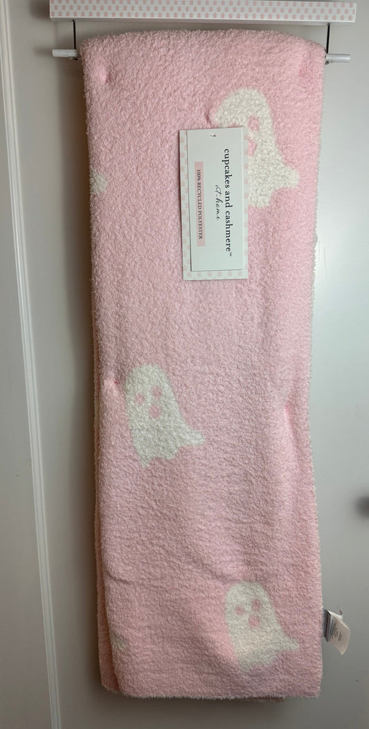 Cupcakes & Cashmere Light Pink Ghost Blanket Throw