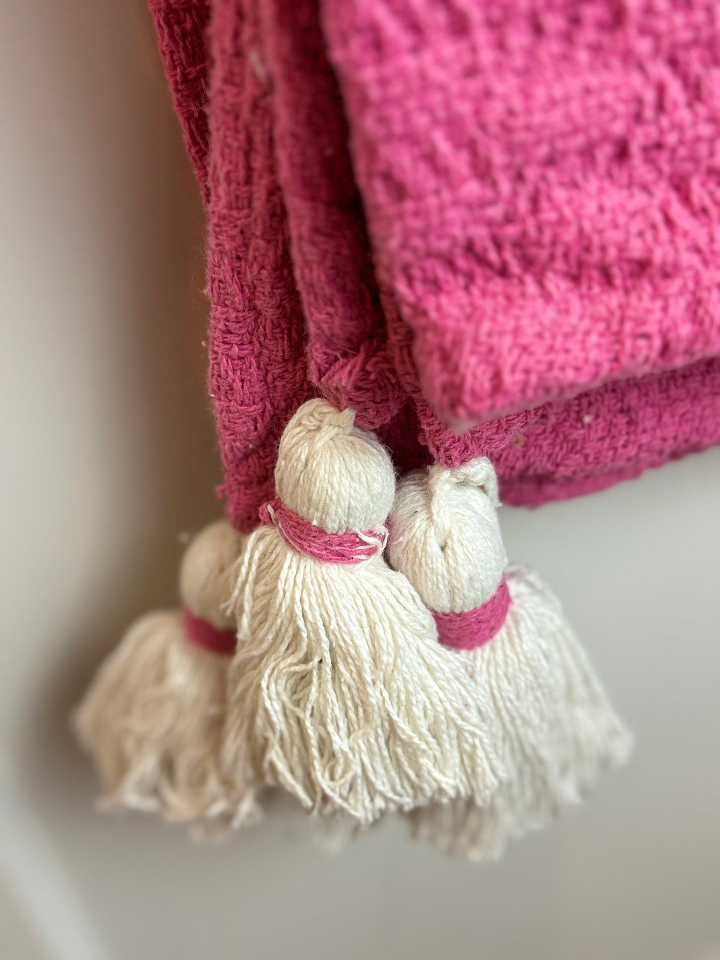 Rachel Zoe Pink Ghost Throw Blanket