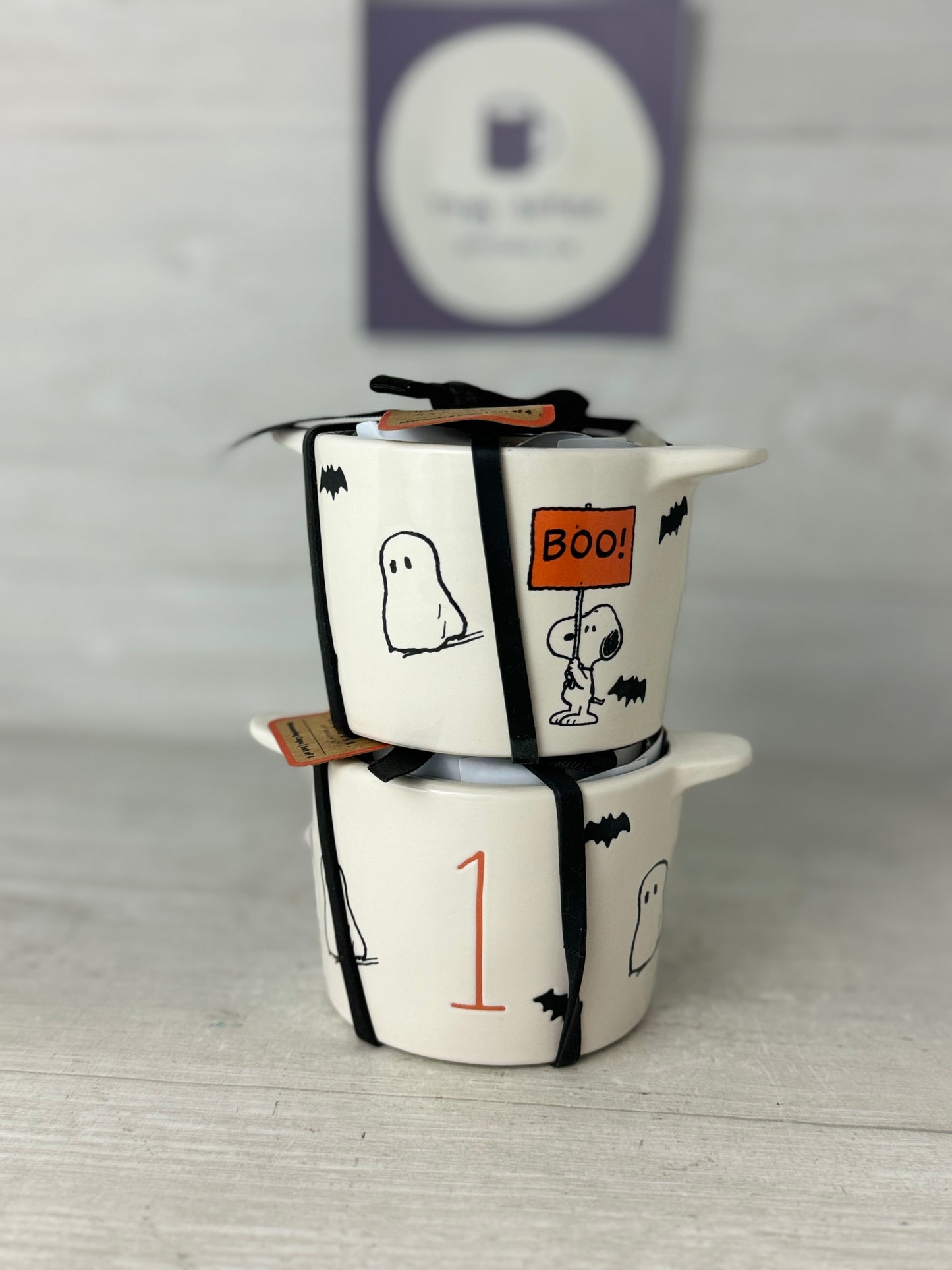 Rae Dunn Peanuts Halloween Measuring Cup Set