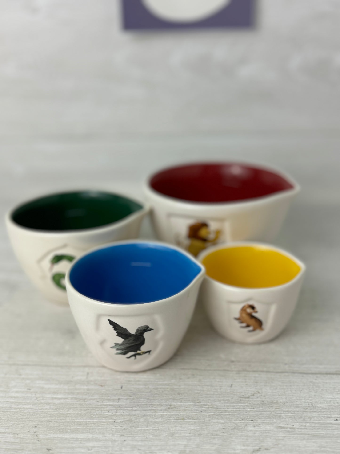 Rae Dunn Harry Potter 4 Houses Measuring Cup Set