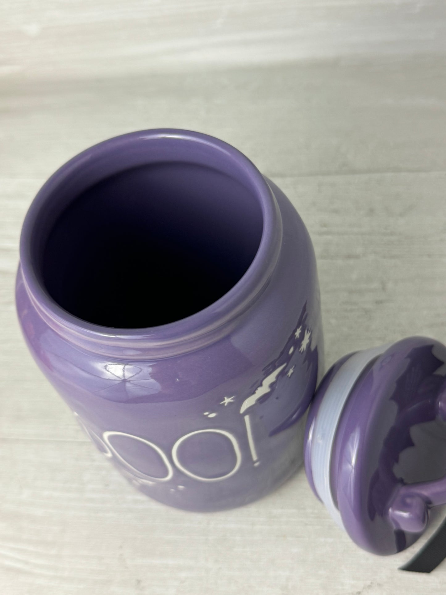 Rae Dunn Purple Boo Baby Canister