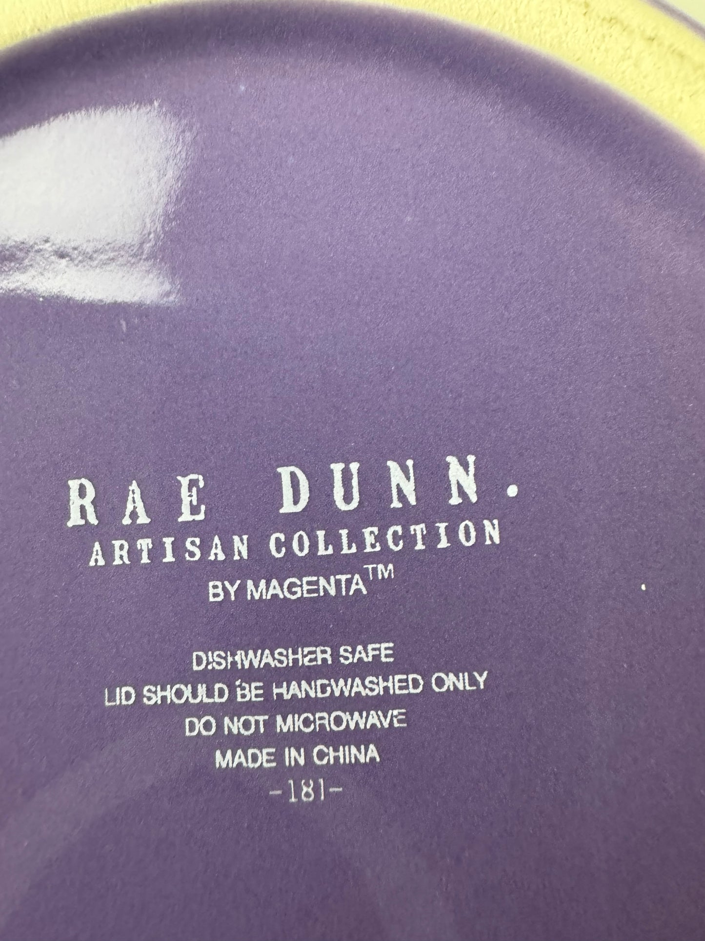 Rae Dunn Purple Boo Baby Canister