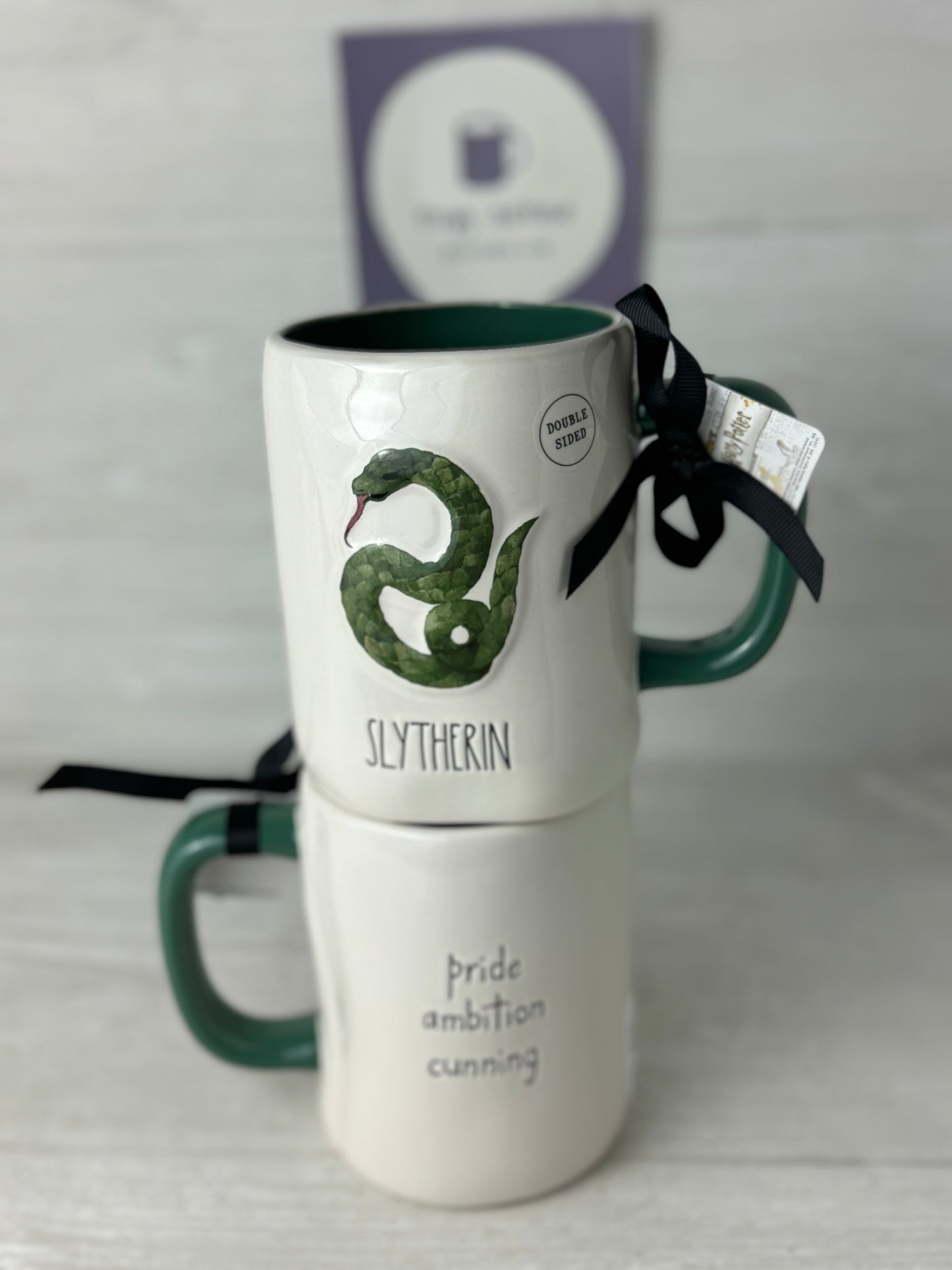 Rae Dunn Harry Potter Slytherin Mug (New Style)