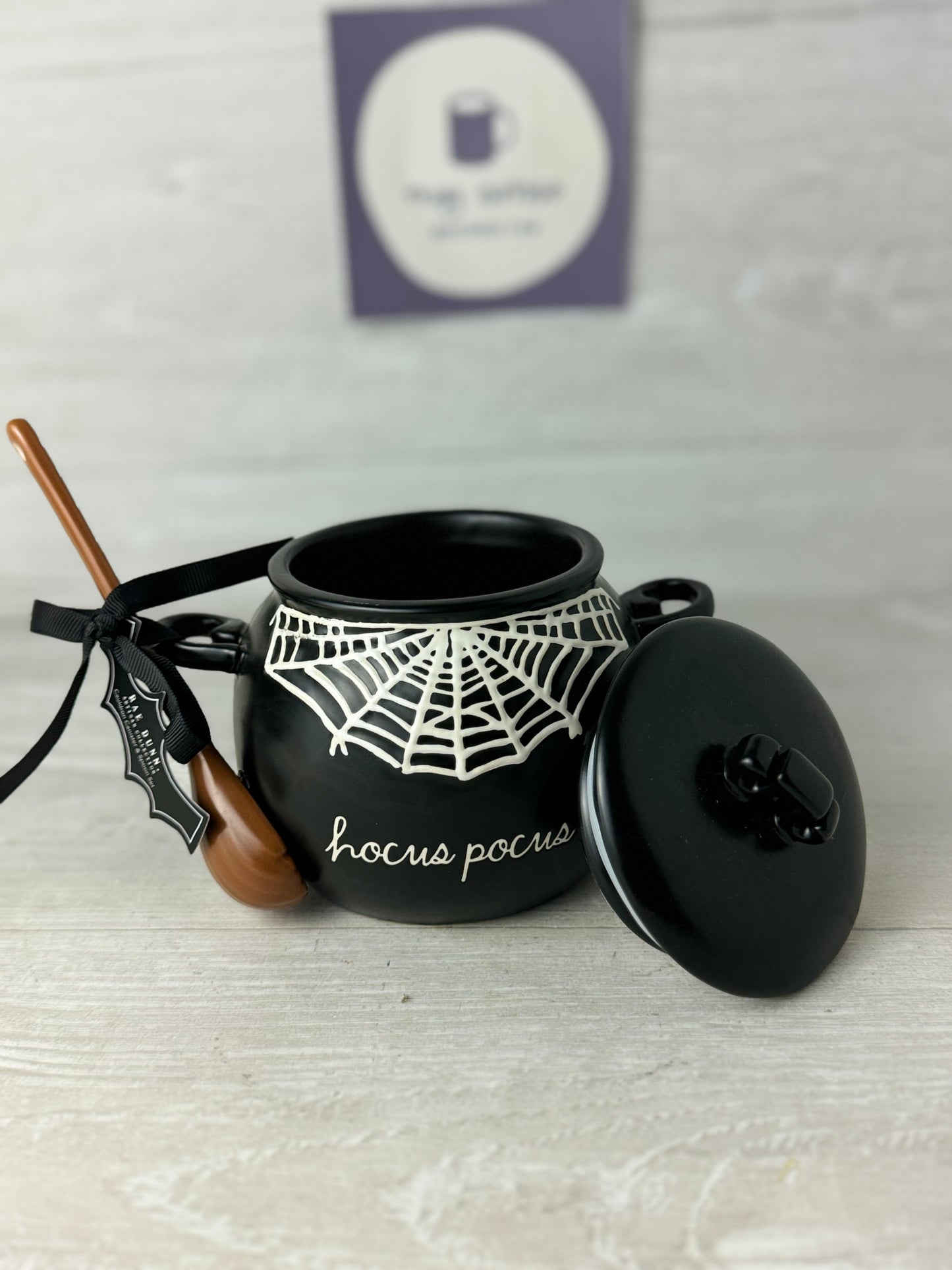 Rae Dunn Hocus Pocus Small Cauldron With Spoon