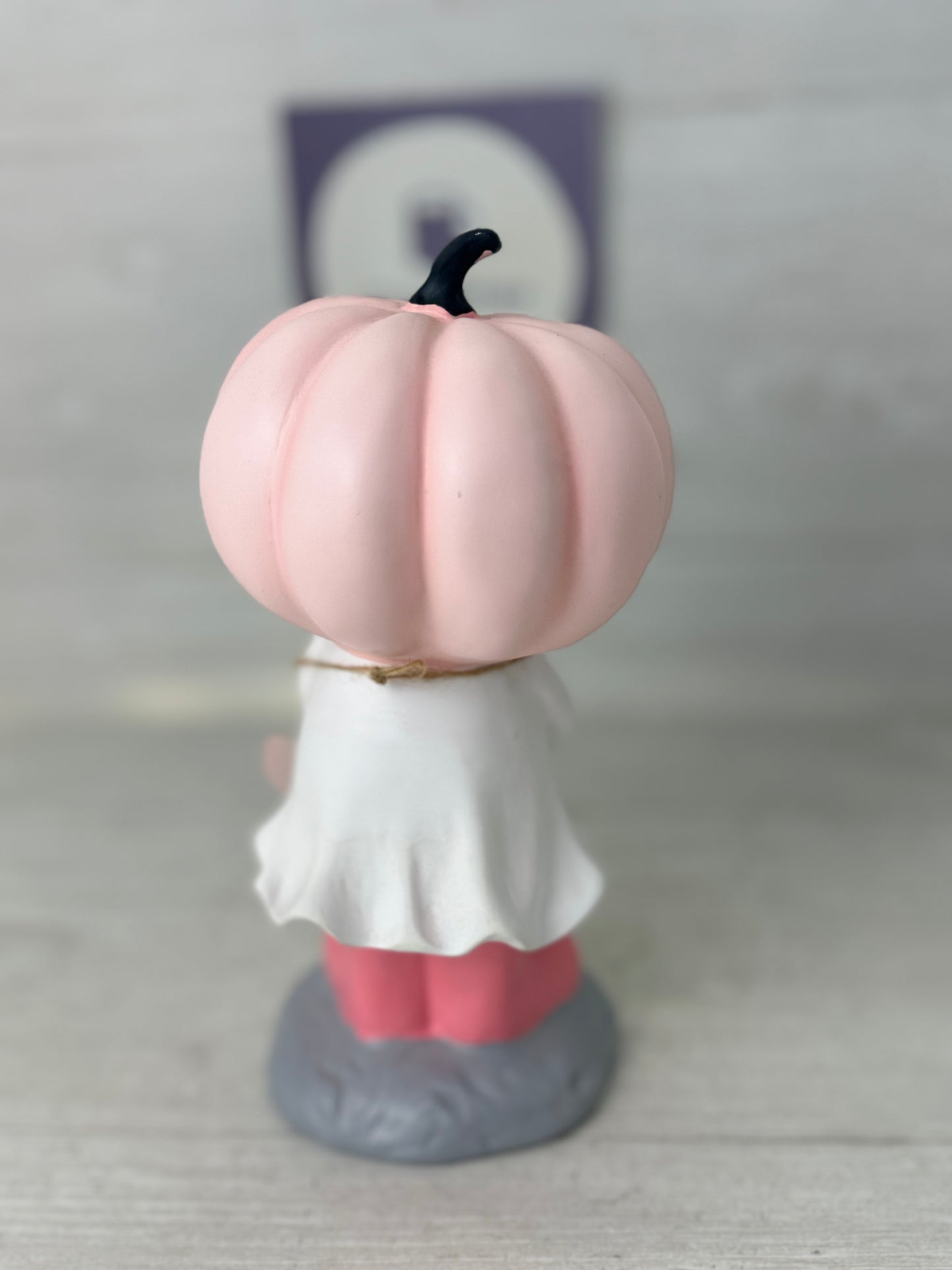 Cute Pink Pumpkin Head Trick Or Treater