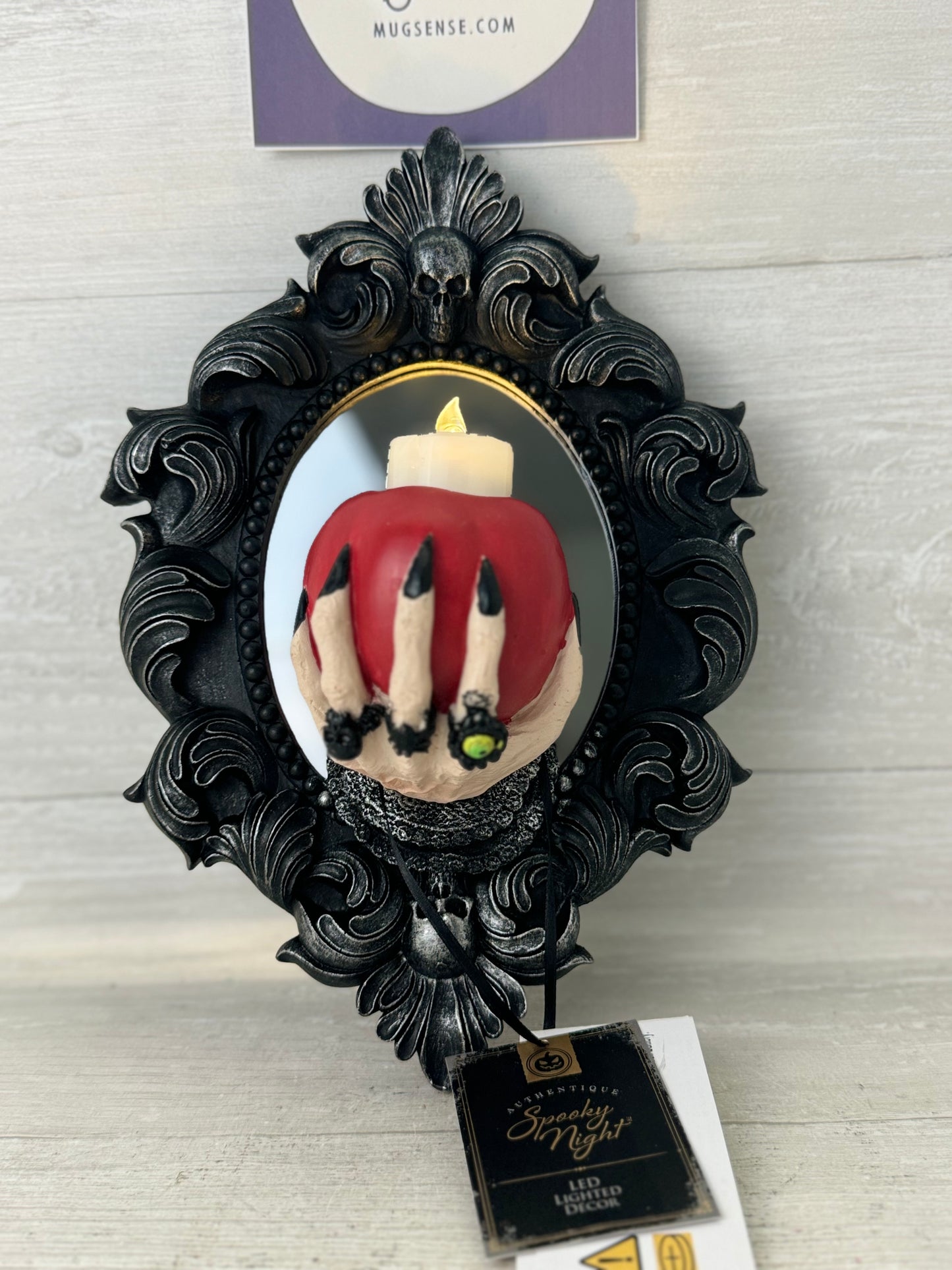 Wicked Witch Hand w/ Poison Apple Mirror