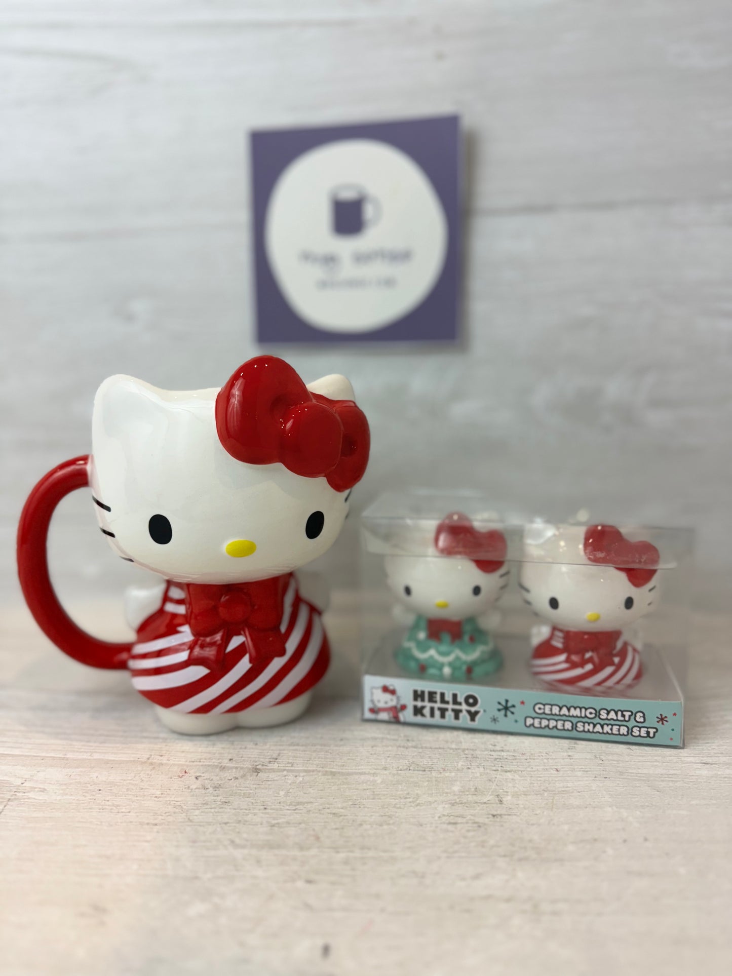 Hello Kitty Christmas Salt & Pepper Shakers