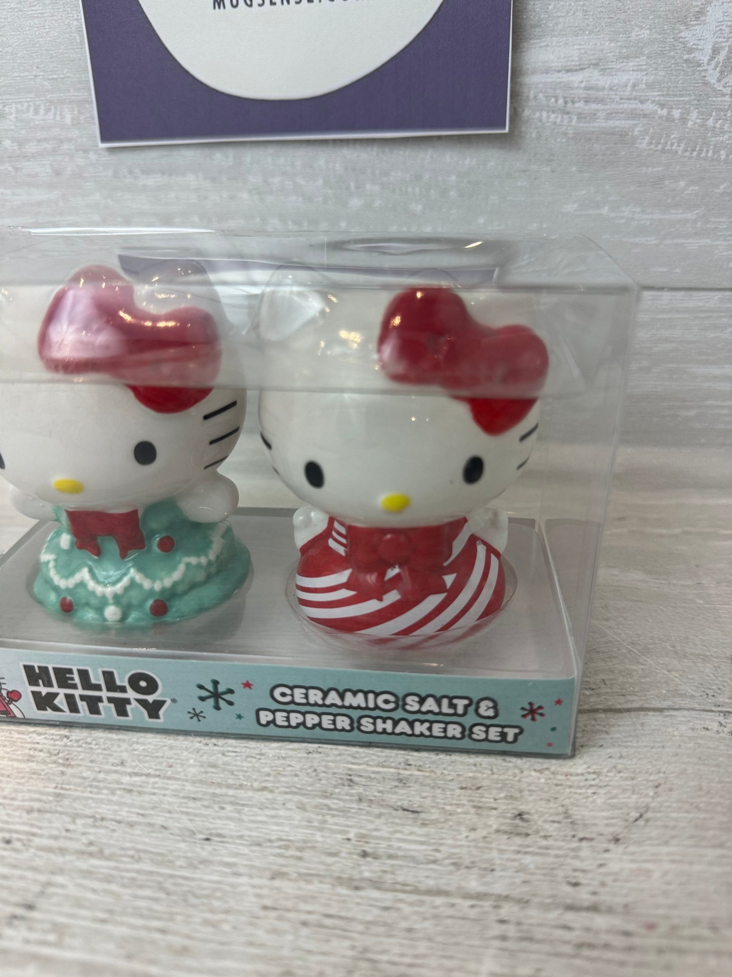 Hello Kitty Christmas Salt & Pepper Shakers