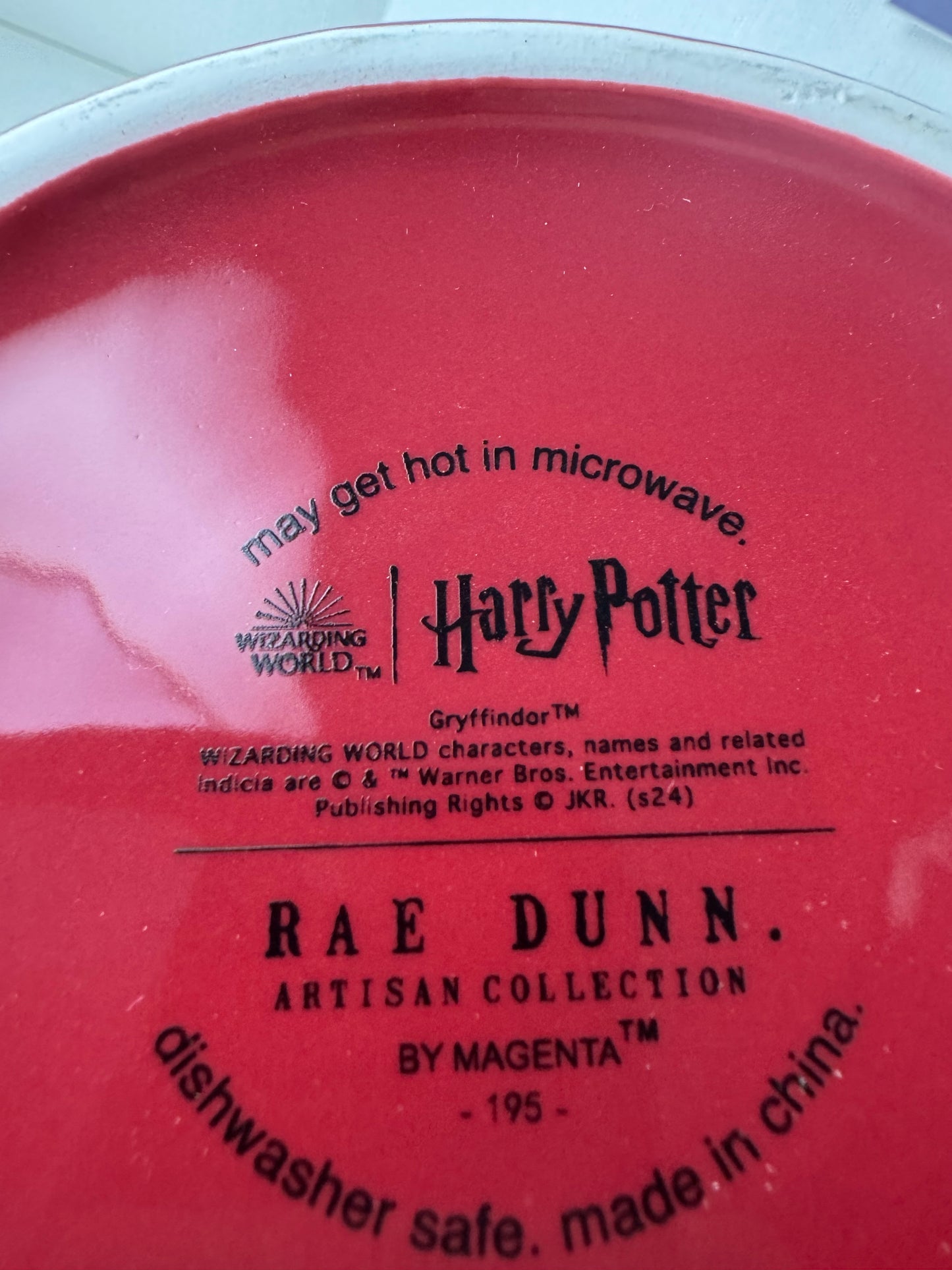 Rae Dunn Harry Potter Gryffindor House Mug