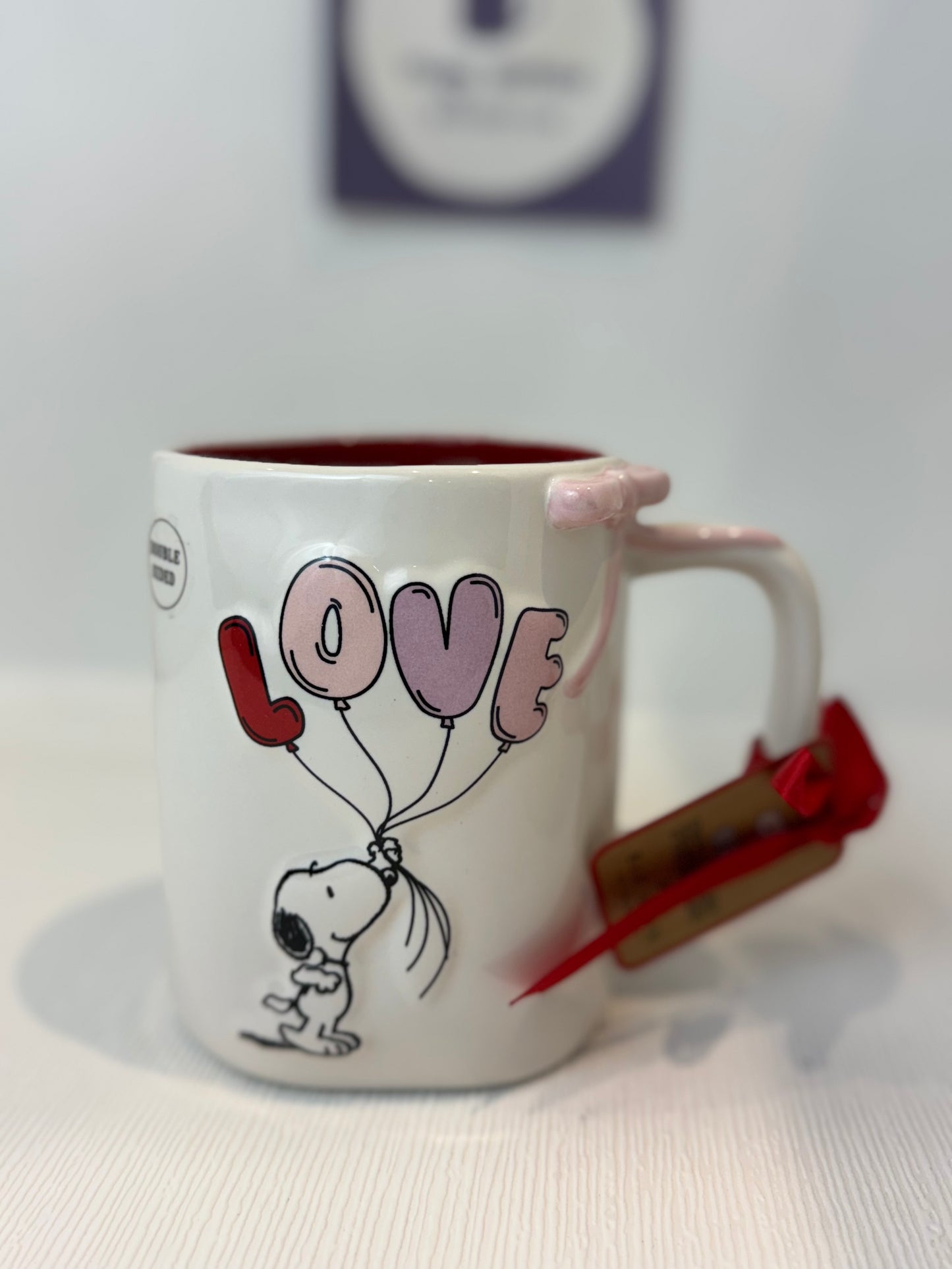 Rae Dunn Peanuts made With Love Snoopy Mug