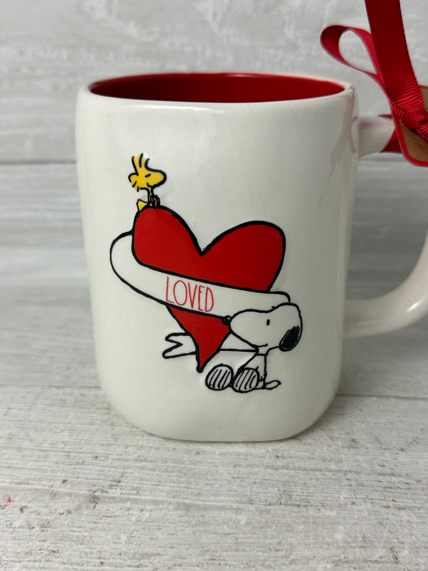 Rae Dunn Peanuts Loved Snoopy Mug