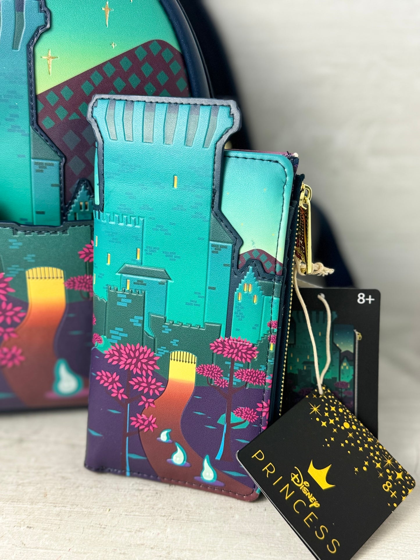 Disney LoungeFly Brave Mini Backpack & Wallet Set