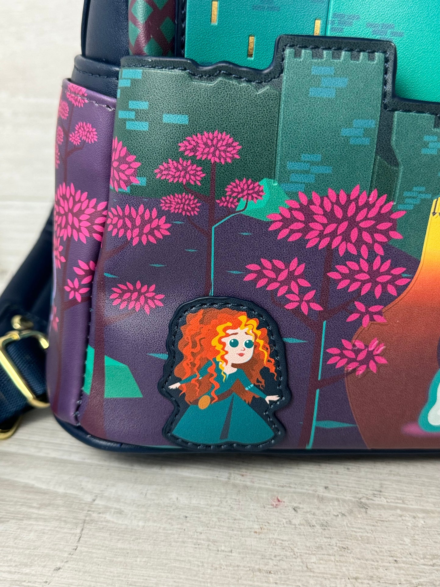 Disney LoungeFly Brave Mini Backpack & Wallet Set