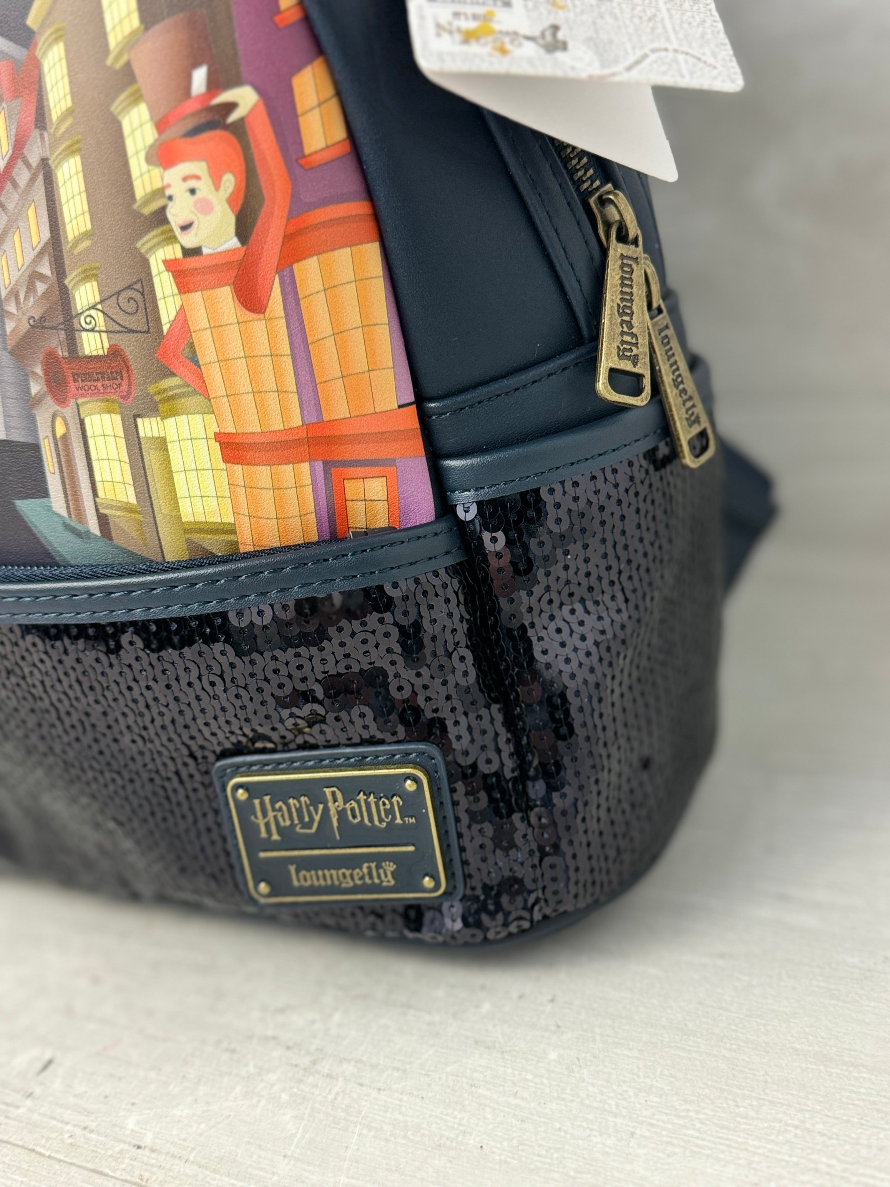 Loungefly Harry Potter Diagon store Alley Sequin Backpack