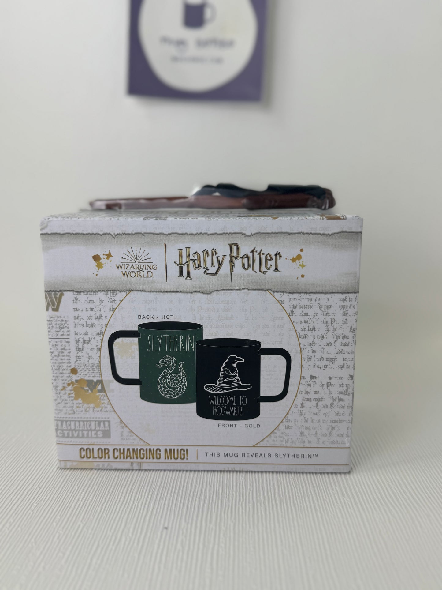 Rae Dunn Harry Potter Welcome To Hogwarts Color Changing Mug Set (Slytherin)