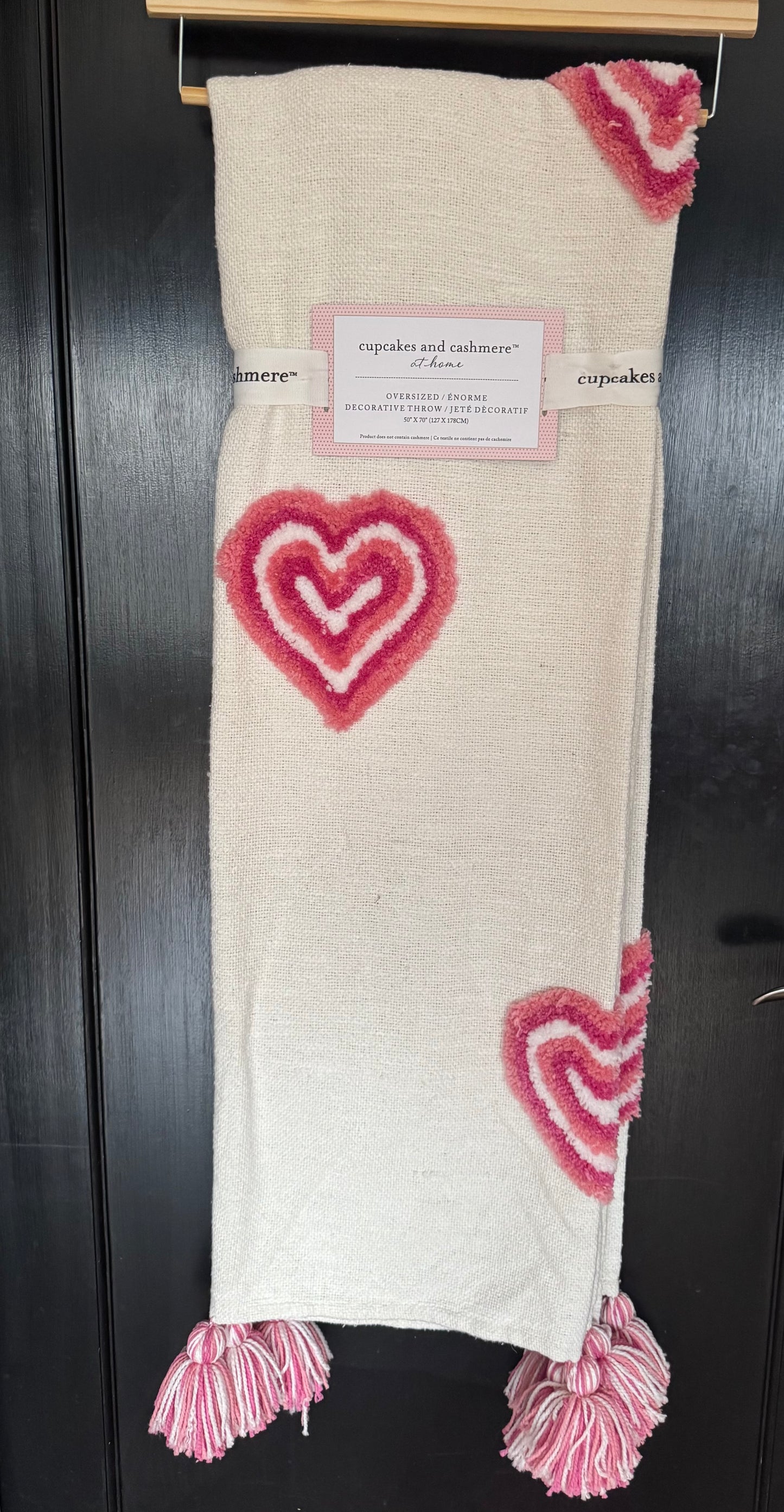 Rachel Zoe Heart Throw Blanket