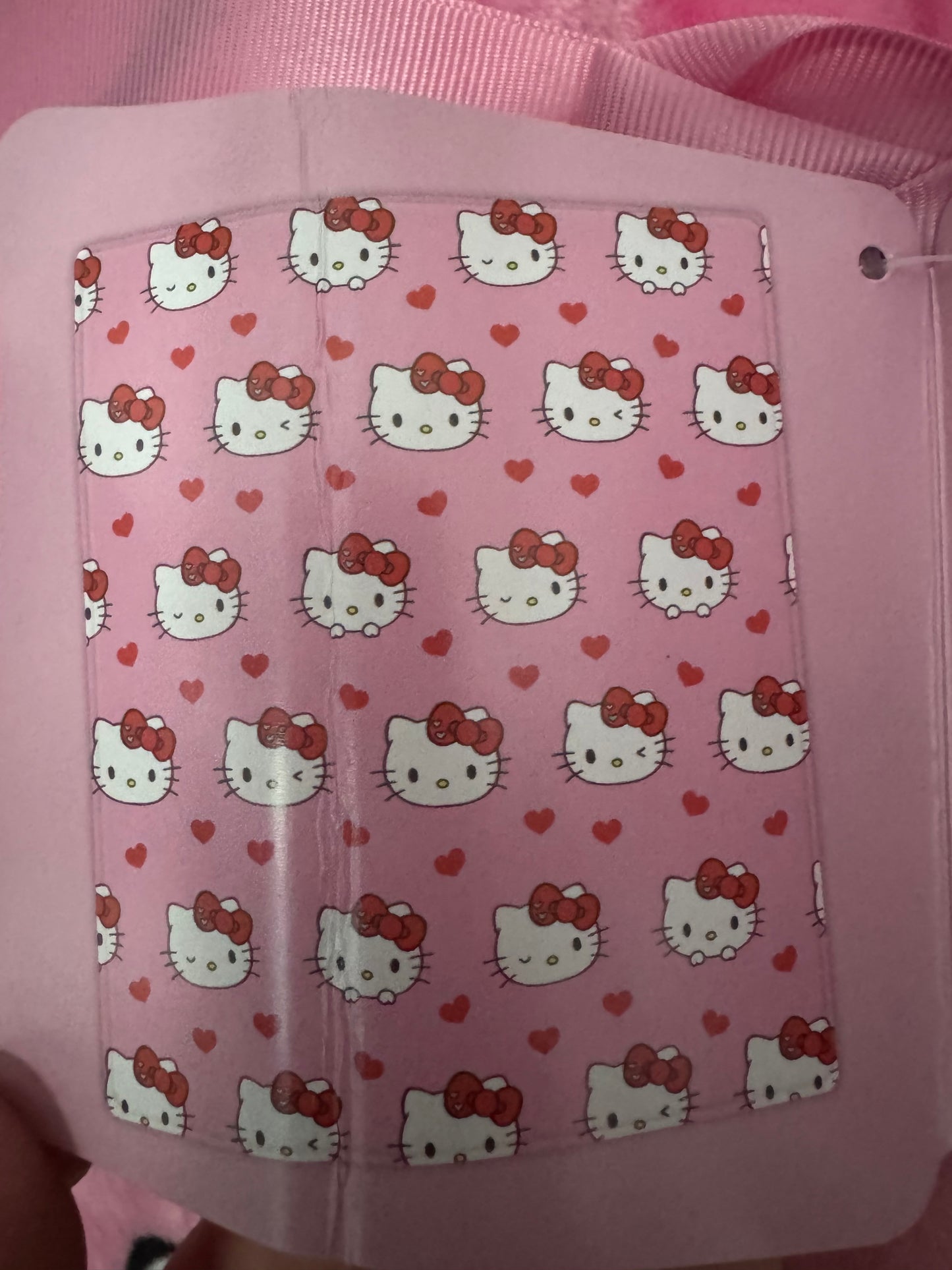 Hello Kitty Pink Heart Throw Blanket