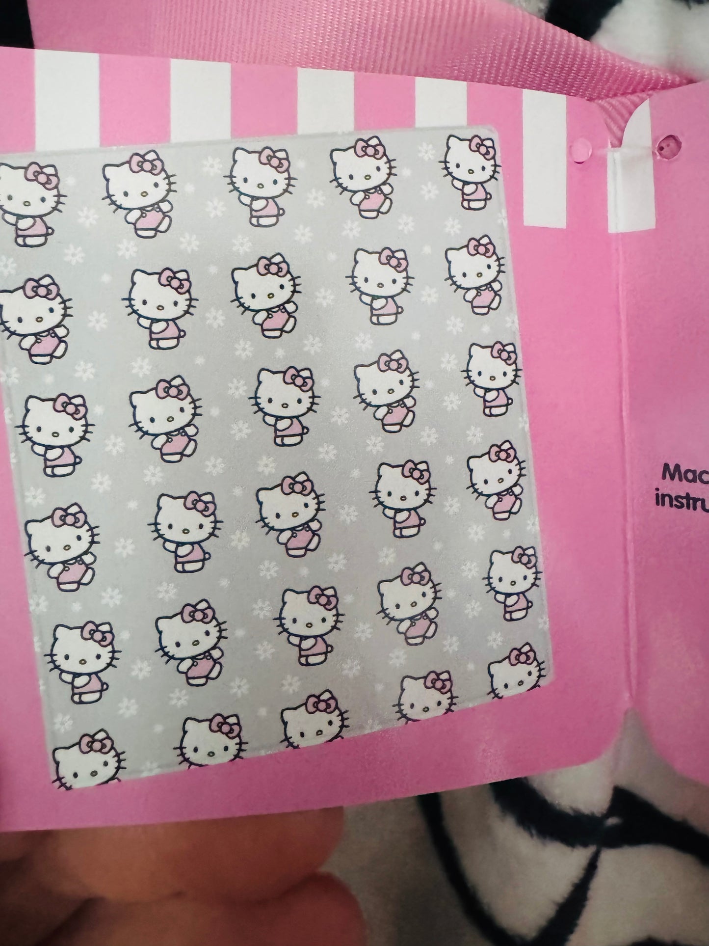 Hello Kitty Gray Throw Blanket