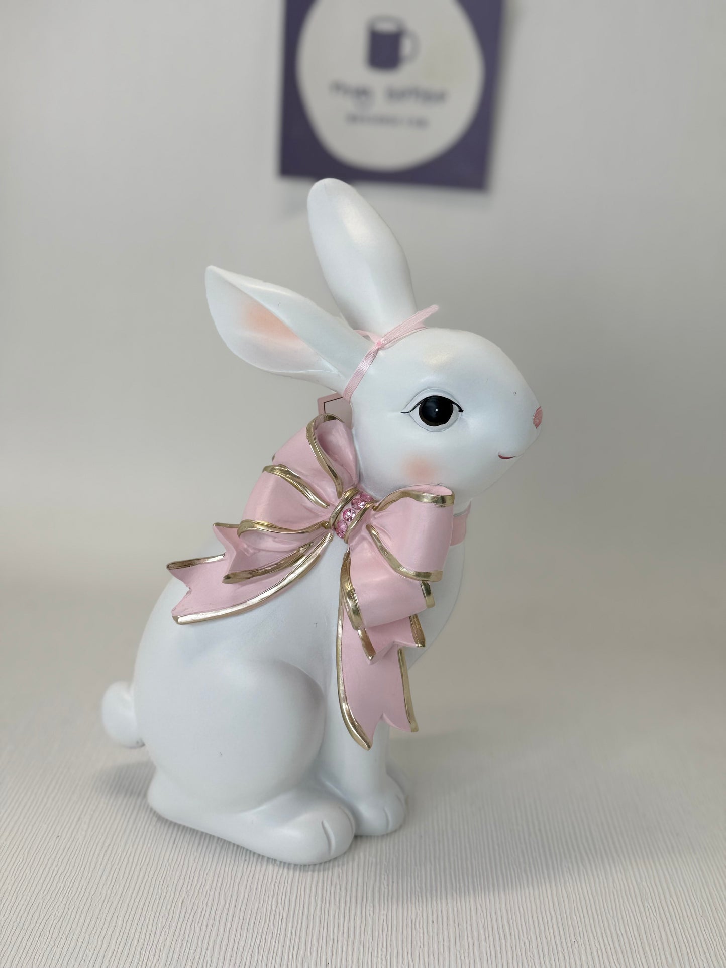 Cupcakes & Cashmere Medium Bow Easter Bunny