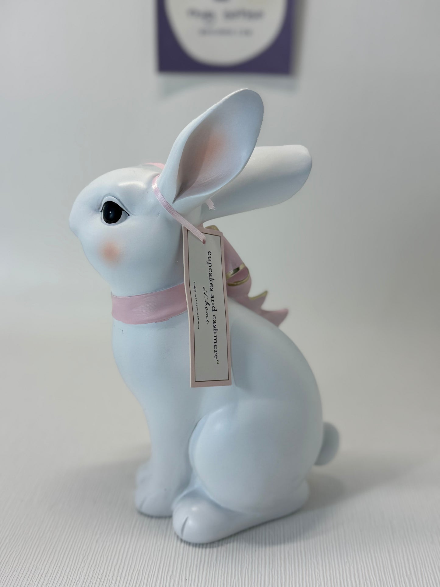 Cupcakes & Cashmere Medium Bow Easter Bunny