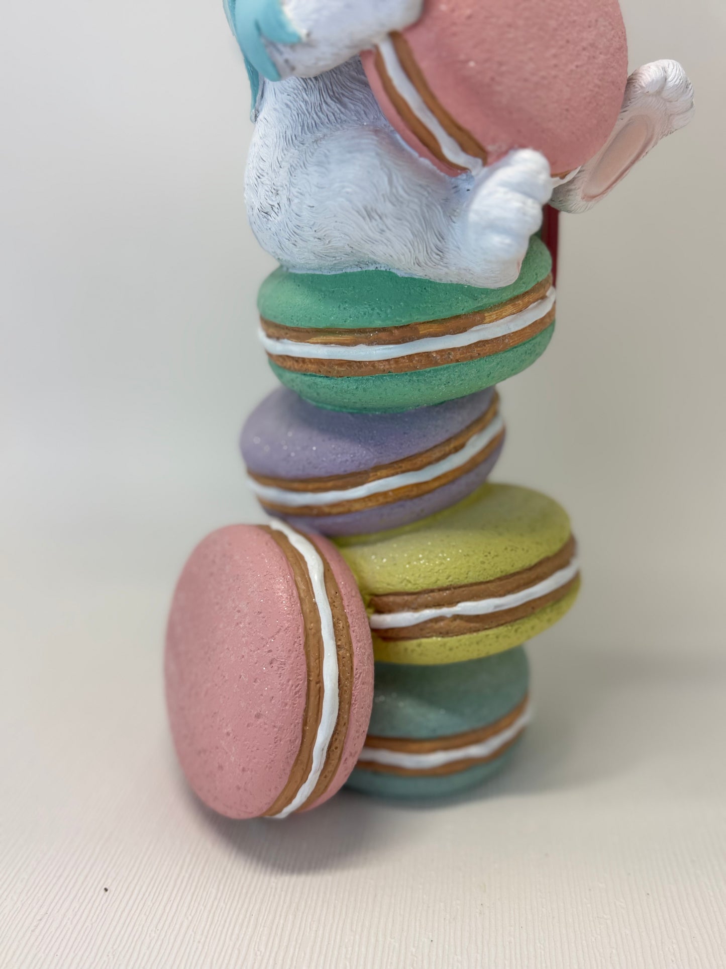 Sweet Treats 15" Bunny Atop Macarons