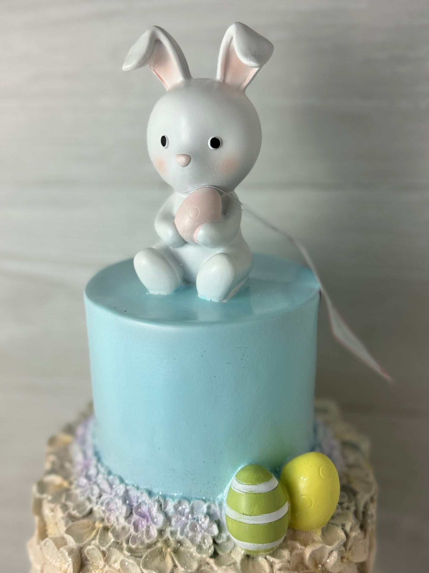 Cupcakes and Cashmere Huge Bunny Topper Pastel Tiered Cake